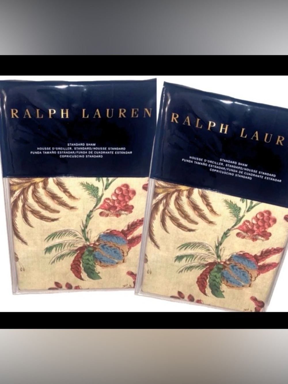 Ralph Lauren Maren Standard Pillow Shams Set of 2 Floral Luxury